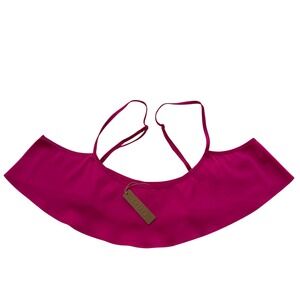 SKIMS Woven Shine Cami Raspberry Large